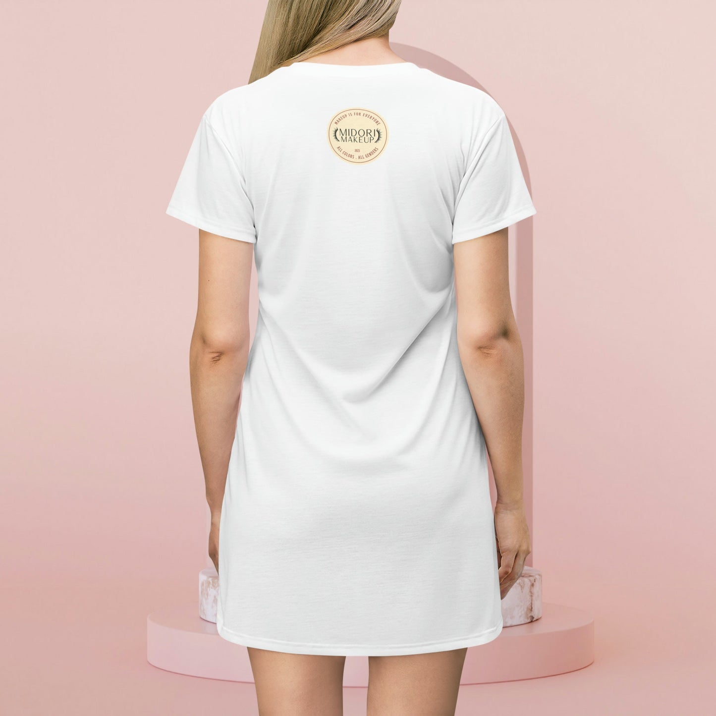 Makeup Artist T-Shirt Dress Gift Oversized Tshirt Womens Gift for Her Tee MUA Shirt Dress Uniform Cosmetology Grad Tshirt Beautician Gift
