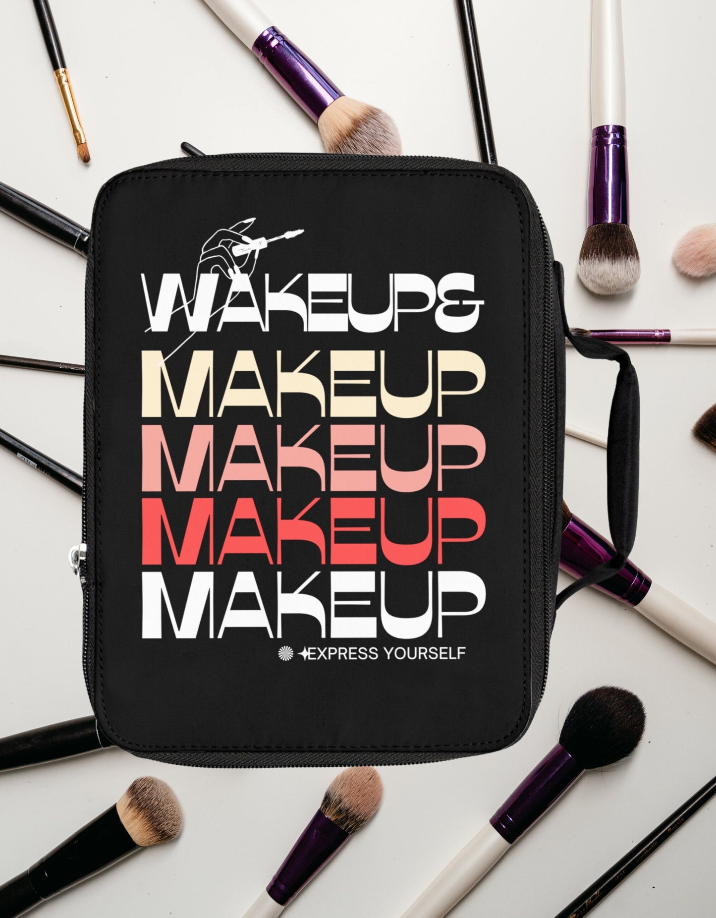 Makeup Bag Pro Artist Mini Makeup Organizer MUA Bag Cosmetologist Gift Beauty School Student Grad Gift for Makeup Artist Salon Wakeup Makeup