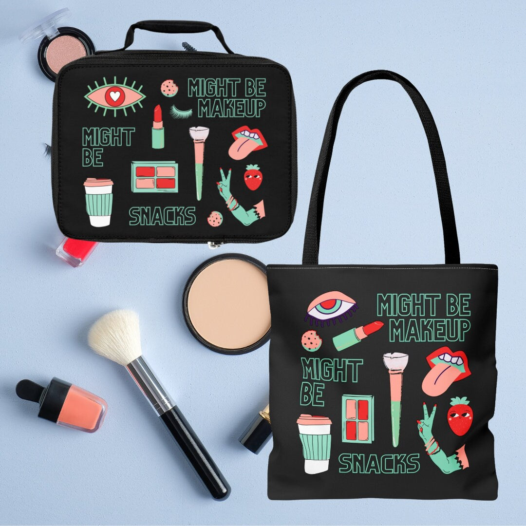 Makeup Bag Pro MUA Mini Makeup Organizer Cosmetologist Beauty School Student Grad Makeup Artist Salon Makeup Snack Insulated Lined Bag Gift