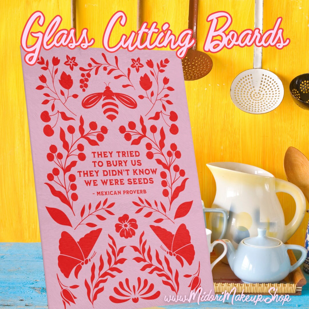 Inspirational Quote Mexican Proverb Pink Cutting Board Cinco de Mayo Charcuterie Dinner Party Appetizer Platter Holiday Housewarming Gift